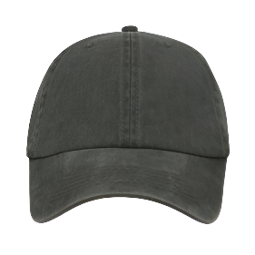 KY-ND Charcoal/Black Washed Denim Cap 'words matter'