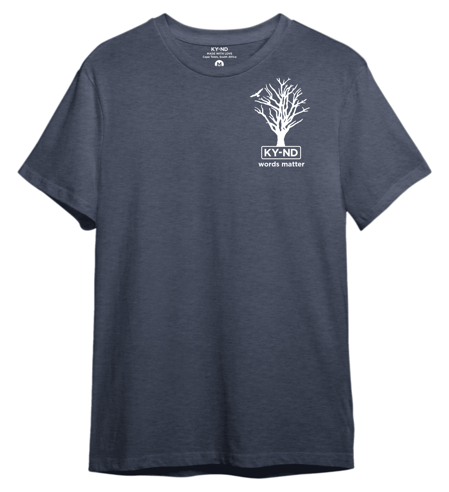 KY-ND 'words matter' Ink T-shirt with white logo