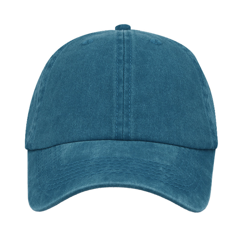 KY-ND Aqua Blue Washed Denim Cap 'words matter'