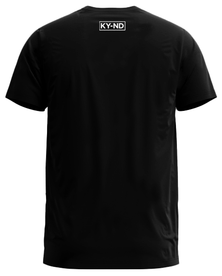 KY-ND 'words matter' Black T-shirt with white logo