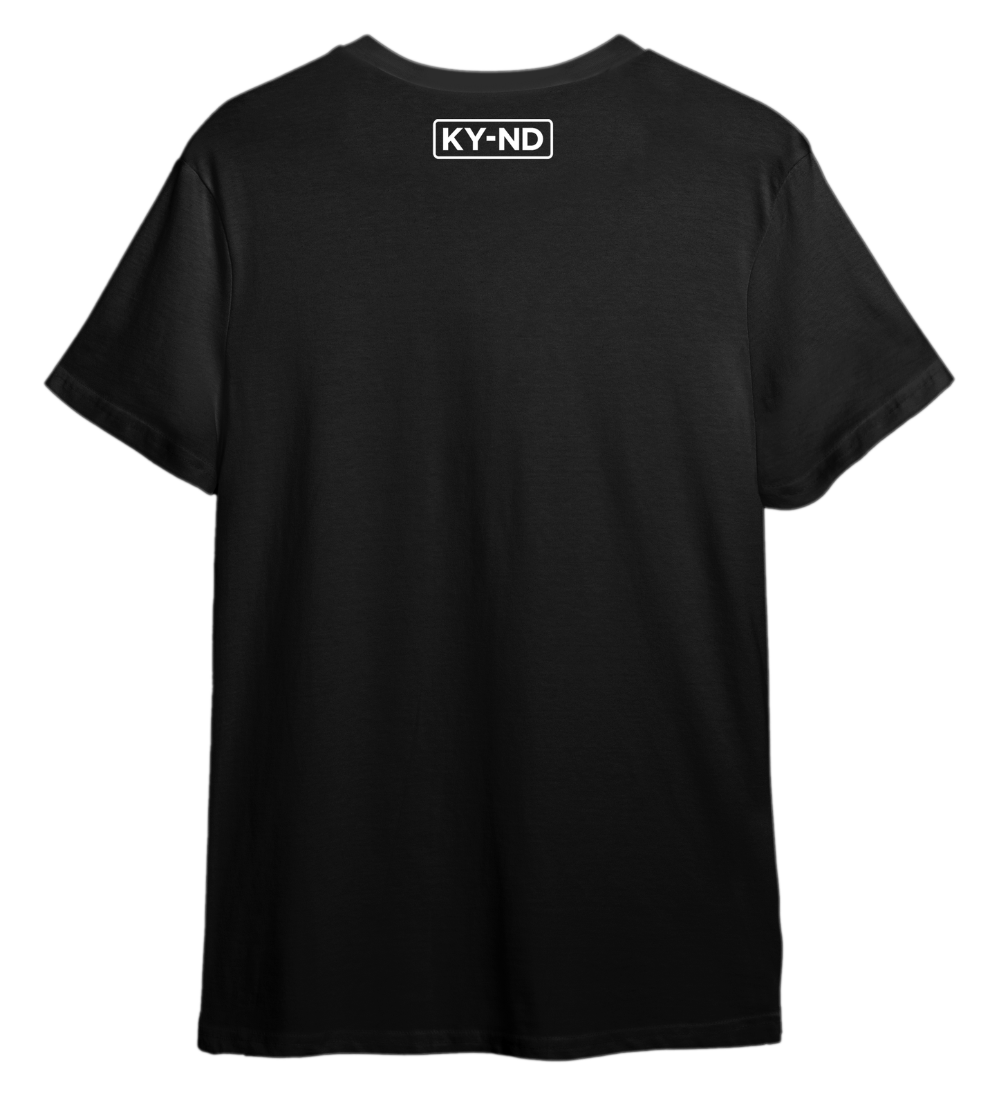 KY-ND 'live with purpose' black T-shirt with white logo