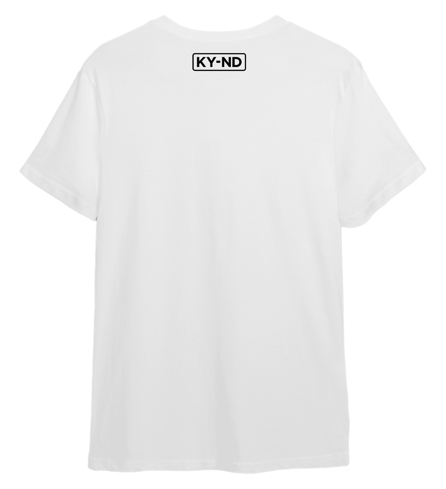 KY-ND 'words matter' White T-shirt with black logo